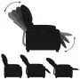 Sillón reclinable de tela negro de , Sillones - Ref: Foro24-373412, Precio: 196,60 €, Descuento: %