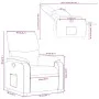 Sillón reclinable de tela negro de , Sillones - Ref: Foro24-373412, Precio: 196,60 €, Descuento: %