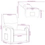 Sillón reclinable de tela negro de , Sillones - Ref: Foro24-373412, Precio: 199,53 €, Descuento: %