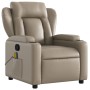 Sillón de masaje reclinable cuero sintético color capuchino de , Sillones - Ref: Foro24-372440, Precio: 245,15 €, Descuento: %