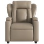 Sillón de masaje reclinable cuero sintético color capuchino de , Sillones - Ref: Foro24-372440, Precio: 245,15 €, Descuento: %