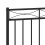 Black metal headboard 135 cm by , Headboards and footboards - Ref: Foro24-373723, Price: 37,17 €, Discount: %