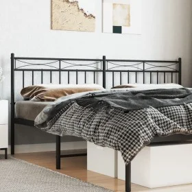 Kopfteil aus schwarzem Metall, 193 cm von , Kopf- und Fußteile - Ref: Foro24-373728, Preis: 33,07 €, Rabatt: %