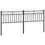 Cabecero de metal negro 193 cm de , Cabeceros y pies de cama - Ref: Foro24-373728, Precio: 33,52 €, Descuento: %