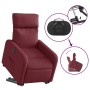 Sillón eléctrico reclinable elevable de tela rojo tinto en Sillones | Comprar online en Foru.es