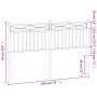Cabecero de metal negro 193 cm de , Cabeceros y pies de cama - Ref: Foro24-373728, Precio: 33,52 €, Descuento: %