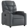 Sillón reclinable de cuero sintético gris de , Sillones - Ref: Foro24-372468, Precio: 208,79 €, Descuento: %
