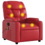 Sillón de masaje reclinable cuero sintético rojo de , Sillones - Ref: Foro24-372477, Precio: 205,45 €, Descuento: %