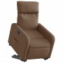 Sillón eléctrico reclinable elevable de tela marrón en Sillones | Comprar online en Foru.es