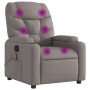 Sillón de masaje reclinable de tela gris taupé de , Sillones - Ref: Foro24-372461, Precio: 234,35 €, Descuento: %