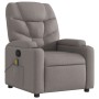 Sillón de masaje reclinable de tela gris taupé de , Sillones - Ref: Foro24-372461, Precio: 234,35 €, Descuento: %