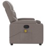 Sillón de masaje reclinable de tela gris taupé de , Sillones - Ref: Foro24-372461, Precio: 234,35 €, Descuento: %