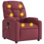 Red wine fabric reclining massage chair by , Armchairs - Ref: Foro24-372456, Price: 233,17 €, Discount: %