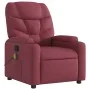 Sillón de masaje reclinable de tela color vino tinto de , Sillones - Ref: Foro24-372456, Precio: 233,17 €, Descuento: %