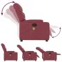 Sillón de masaje reclinable de tela color vino tinto de , Sillones - Ref: Foro24-372456, Precio: 233,17 €, Descuento: %