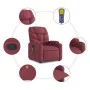 Sillón de masaje reclinable de tela color vino tinto de , Sillones - Ref: Foro24-372456, Precio: 233,17 €, Descuento: %