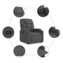Sillón reclinable de tela gris oscuro de , Sillones - Ref: Foro24-372442, Precio: 198,32 €, Descuento: %