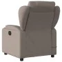 Sillón de masaje reclinable de tela gris taupé de , Sillones - Ref: Foro24-372423, Precio: 256,33 €, Descuento: %