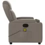 Sillón de masaje reclinable de tela gris taupé de , Sillones - Ref: Foro24-372423, Precio: 256,33 €, Descuento: %