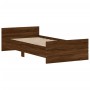Estructura de cama madera de ingeniería marrón roble 100x200 cm de , Camas y somieres - Ref: Foro24-835938, Precio: 79,51 €, ...