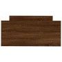Estructura de cama madera de ingeniería marrón roble 100x200 cm de , Camas y somieres - Ref: Foro24-835938, Precio: 79,51 €, ...