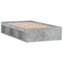 Estructura de cama gris hormigón 100x200 cm de , Camas y somieres - Ref: Foro24-3203834, Precio: 118,65 €, Descuento: %
