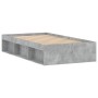 Estructura de cama gris hormigón 100x200 cm de , Camas y somieres - Ref: Foro24-3203834, Precio: 118,65 €, Descuento: %