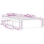 Estructura de cama gris hormigón 100x200 cm de , Camas y somieres - Ref: Foro24-3203834, Precio: 118,68 €, Descuento: %