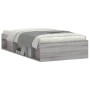 Estructura de cama gris Sonoma 100x200 cm de , Camas y somieres - Ref: Foro24-3203836, Precio: 120,58 €, Descuento: %