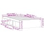 Estructura de cama gris Sonoma 100x200 cm de , Camas y somieres - Ref: Foro24-3203836, Precio: 120,58 €, Descuento: %
