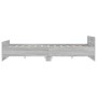 Estructura de cama con cabecero piecero gris Sonoma 120x200 cm de , Camas y somieres - Ref: Foro24-3203745, Precio: 129,58 €,...