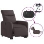 Sillón eléctrico reclinable elevable de tela marrón oscuro en Sillones | Comprar online en Foru.es