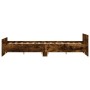 Estructura de cama con cabecero piecero roble ahumado 150x200cm de , Camas y somieres - Ref: Foro24-3203758, Precio: 137,93 €...