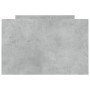 Estructura de cama con cabecero piecero gris hormigón 75x190 cm de , Camas y somieres - Ref: Foro24-3203820, Precio: 132,07 €...