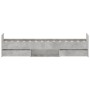 Estructura de cama con cabecero piecero gris hormigón 75x190 cm de , Camas y somieres - Ref: Foro24-3203820, Precio: 132,07 €...