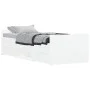 Estructura de cama con cabecero piecero blanca 75x190 cm de , Camas y somieres - Ref: Foro24-3203817, Precio: 149,10 €, Descu...