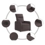 Sillón eléctrico reclinable elevable de tela marrón oscuro en Sillones | Comprar online en Foru.es