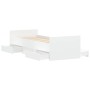 Estructura de cama con cabecero piecero blanca 75x190 cm de , Camas y somieres - Ref: Foro24-3203817, Precio: 139,97 €, Descu...