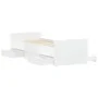 Estructura de cama con cabecero piecero blanca 75x190 cm de , Camas y somieres - Ref: Foro24-3203817, Precio: 149,10 €, Descu...