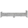Estructura de cama con cabecero piecero gris hormigón 140x190cm de , Camas y somieres - Ref: Foro24-3203785, Precio: 175,24 €...
