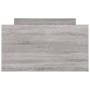 Estructura de cama con cabecero piecero gris Sonoma 100x200 cm de , Camas y somieres - Ref: Foro24-3203801, Precio: 165,14 €,...