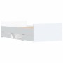 Estructura de cama con cabecero piecero blanca 90x200 cm de , Camas y somieres - Ref: Foro24-3203803, Precio: 151,33 €, Descu...