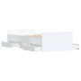 Estructura de cama con cabecero piecero blanca 90x200 cm de , Camas y somieres - Ref: Foro24-3203803, Precio: 151,33 €, Descu...