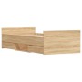 Estructura de cama con cabecero piecero roble Sonoma 100x200 cm de , Camas y somieres - Ref: Foro24-3203798, Precio: 188,46 €...