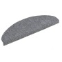 Alfombrilla escaleras 15ud tela punzonada 65x21x4cm gris claro de vidaXL, Alfombrillas para escalones - Ref: Foro24-132699, P...