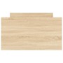 Estructura de cama con cabecero piecero roble Sonoma 100x200 cm de , Camas y somieres - Ref: Foro24-3203798, Precio: 188,46 €...