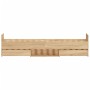 Estructura de cama con cabecero piecero roble Sonoma 100x200 cm de , Camas y somieres - Ref: Foro24-3203798, Precio: 188,46 €...