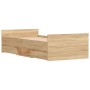 Estructura de cama con cabecero piecero roble Sonoma 100x200 cm de , Camas y somieres - Ref: Foro24-3203798, Precio: 188,46 €...