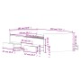 Estructura de cama con cabecero piecero roble Sonoma 100x200 cm de , Camas y somieres - Ref: Foro24-3203798, Precio: 188,46 €...