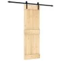 Puerta corredera con herrajes madera maciza de pino 70x210 cm de , Puertas - Ref: Foro24-3202986, Precio: 149,10 €, Descuento: %